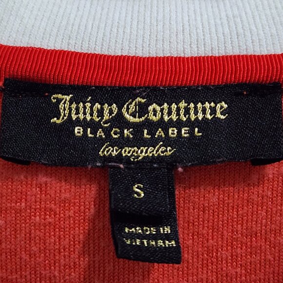 Juicy Couture Black Label Women's S Red Velour Graphic Bomber Varsity Jacket - Picture 5 of 16